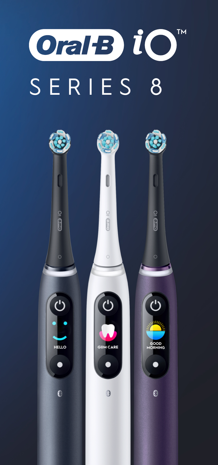 Oral-B iO Series 8 Electric Toothbrush, Black Onyx